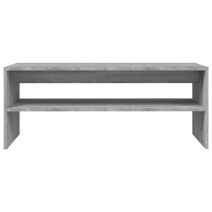 Tavolino da Salotto Grigio Sonoma 100x40x40cm Legno Multistrato