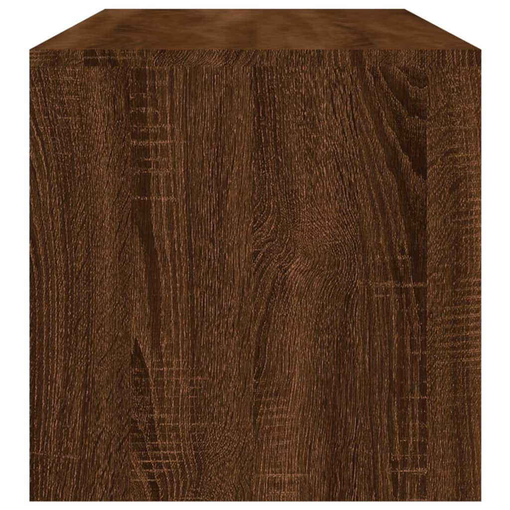 Tavolino Salotto Rovere Marrone 100x40x40 cm Legno Multistrato | homemem39