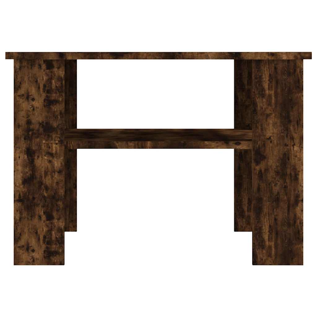 Tavolino da Salotto Rovere Fumo 60x60x42 cm Legno Multistrato