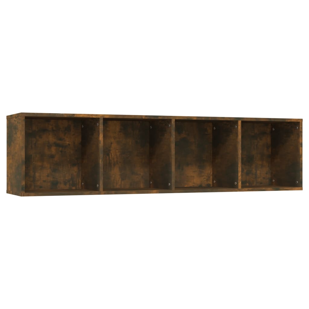 Libreria/Mobile TV Rovere Fumo 143x30x36cm in Legno Multistrato | homemem39