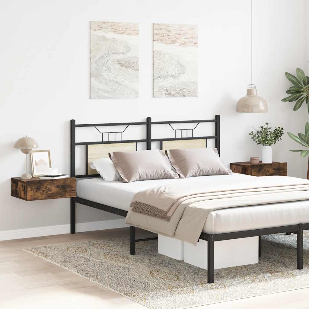 Comodini Pensili Rovere Fumo 2pz 40x30x15 cm Legno Multistrato - homemem39