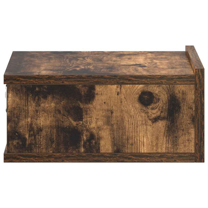 Comodini Pensili Rovere Fumo 2pz 40x30x15 cm Legno Multistrato | homemem39