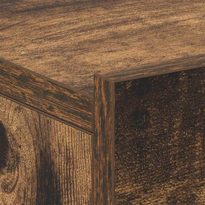 Comodini Pensili Rovere Fumo 2pz 40x30x15 cm Legno Multistrato