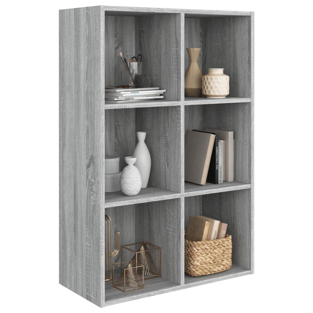 Libreria/Credenza Grigio Sonoma 66x30x98 cm Legno Multistrato | homemem39