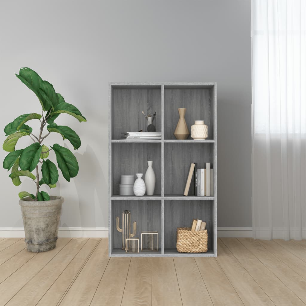 Libreria/Credenza Grigio Sonoma 66x30x98 cm Legno Multistrato | homemem39