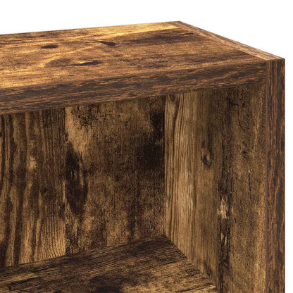 Mobili Porta CD 2pz Rovere Fumo 21x16x93,5cm Legno Multistrato | homemem39