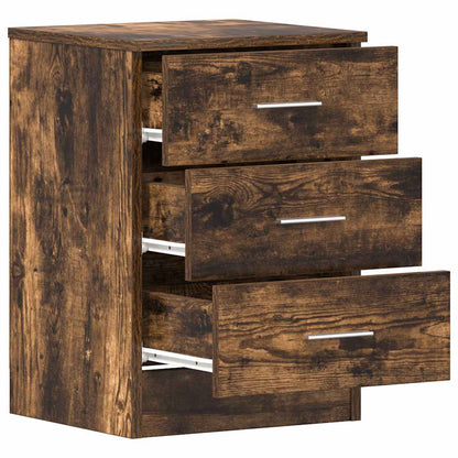 Comodini 2 pz Rovere Fumo 38x35x56 cm in Legno Multistrato | homemem39