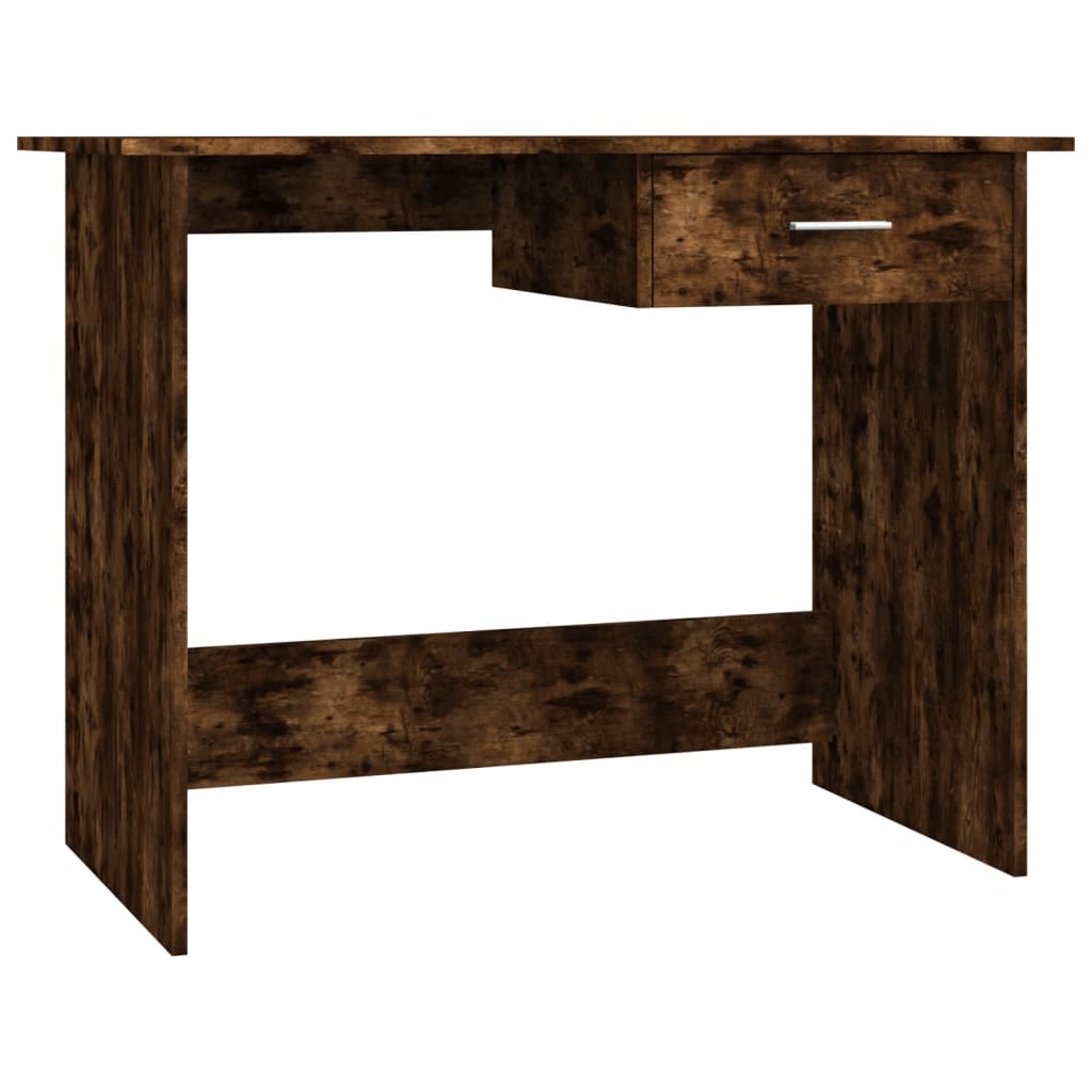 Scrivania Rovere Fumo 100x50x76 cm in Legno Multistrato - homemem39