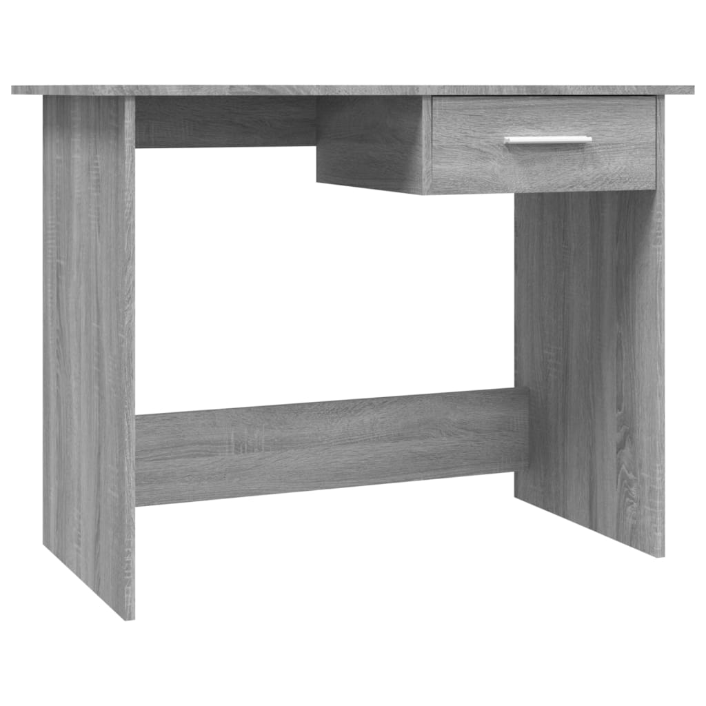 Scrivania Grigio Sonoma 100x50x76 cm in Legno Multistrato - homemem39