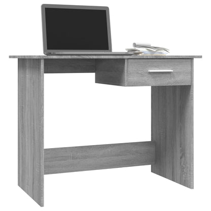 Scrivania Grigio Sonoma 100x50x76 cm in Legno Multistrato - homemem39