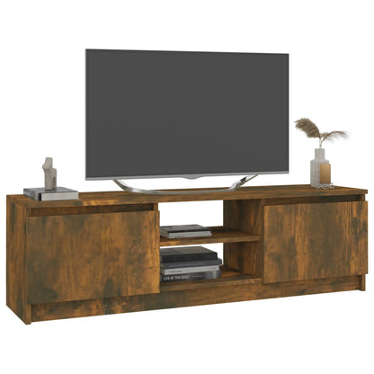 Mobile TV Rovere Fumo 120x30x35,5 cm in Legno Multistrato - homemem39