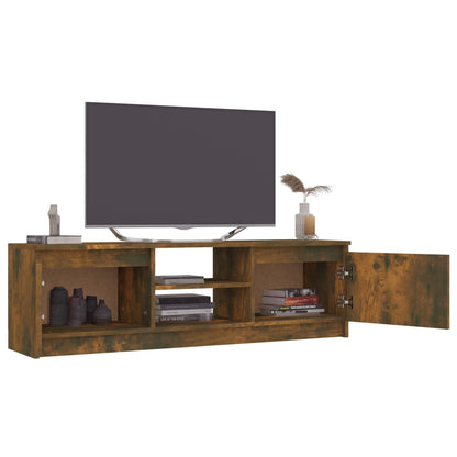 Mobile TV Rovere Fumo 120x30x35,5 cm in Legno Multistrato - homemem39