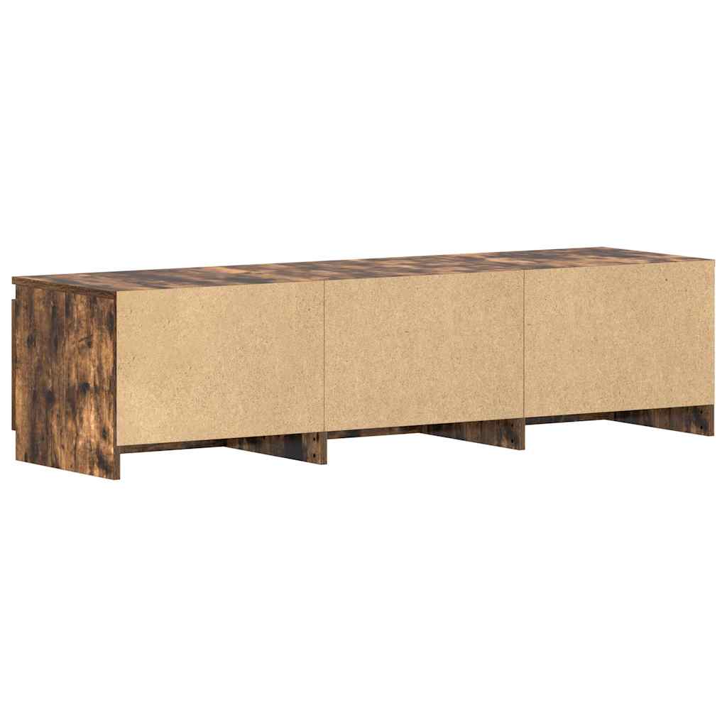 Mobile TV Rovere Fumo 140x40x35,5 cm in Legno Multistrato - homemem39