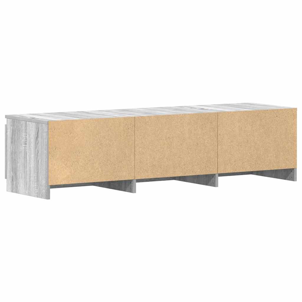 Mobile TV Grigio Sonoma 140x40x35,5 cm in Legno Multistrato - homemem39