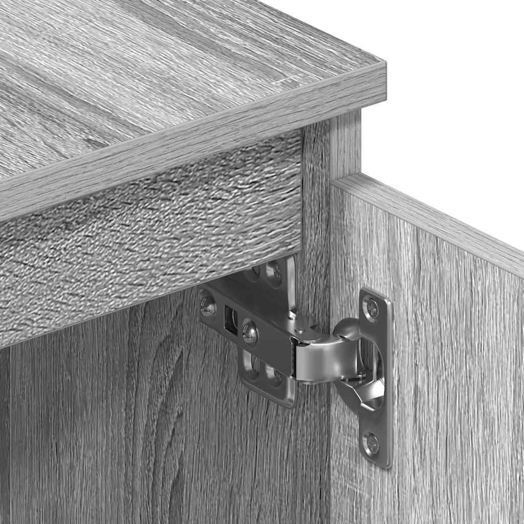 Mobile TV Grigio Sonoma 140x40x35,5 cm in Legno Multistrato - homemem39