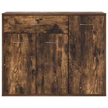 Credenza Rovere Fumo 88x30x70 cm in Legno Ingegnerizzato - homemem39