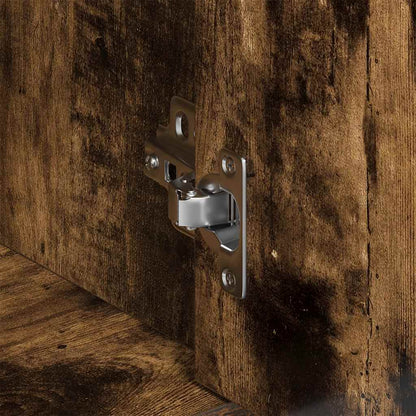 Credenza Rovere Fumo 88x30x70 cm in Legno Ingegnerizzato - homemem39