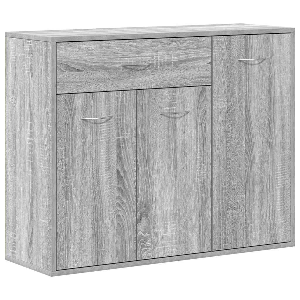 Credenza Grigio Sonoma 88x30x70 cm in Legno Ingegnerizzato - homemem39