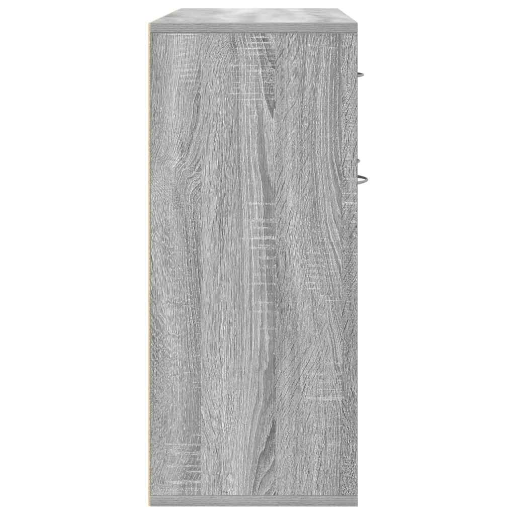 Credenza Grigio Sonoma 88x30x70 cm in Legno Ingegnerizzato - homemem39