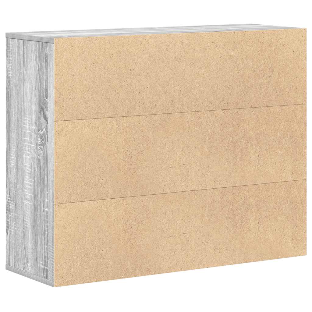 Credenza Grigio Sonoma 88x30x70 cm in Legno Ingegnerizzato - homemem39