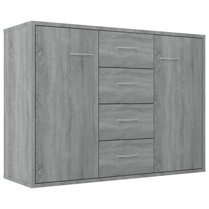 Credenza Grigio Sonoma 88x30x65 cm in Legno Multistrato - homemem39