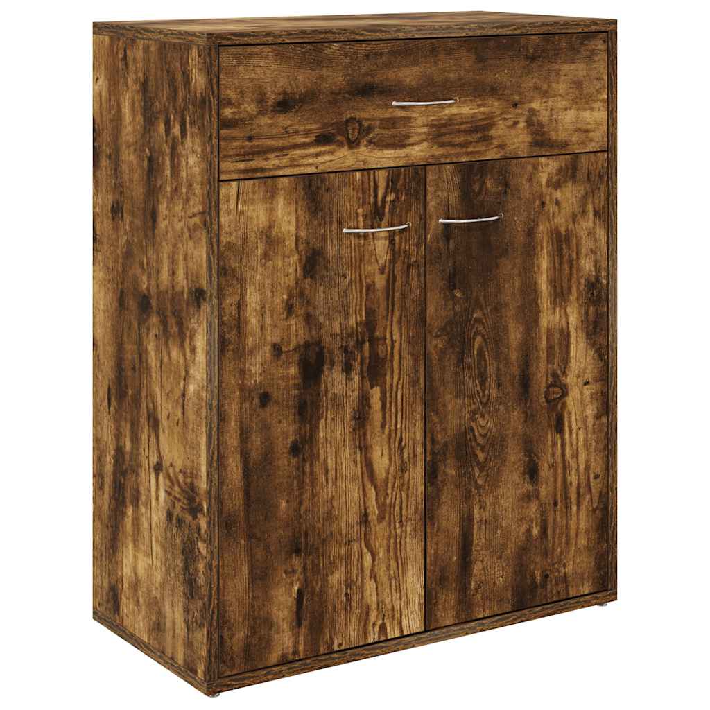 Credenza Rovere Fumo 60x30x75 cm in Legno Multistrato | homemem39