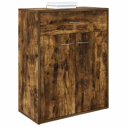 Credenza Rovere Fumo 60x30x75 cm in Legno Multistrato