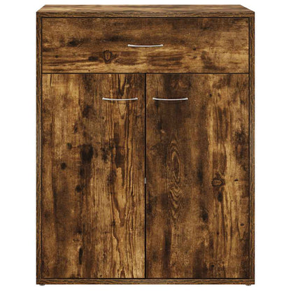 Credenza Rovere Fumo 60x30x75 cm in Legno Multistrato | homemem39