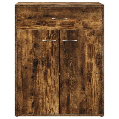 Credenza Rovere Fumo 60x30x75 cm in Legno Multistrato