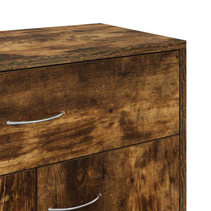 Credenza Rovere Fumo 60x30x75 cm in Legno Multistrato