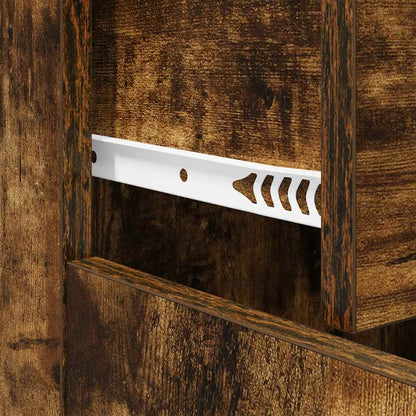 Credenza Rovere Fumo 60x30x75 cm in Legno Multistrato | homemem39