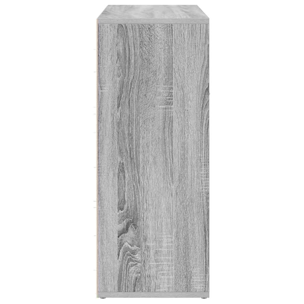 Credenza Grigio Sonoma 60x30x75 cm in Legno Multistrato