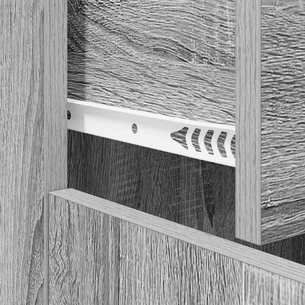 Credenza Grigio Sonoma 60x30x75 cm in Legno Multistrato