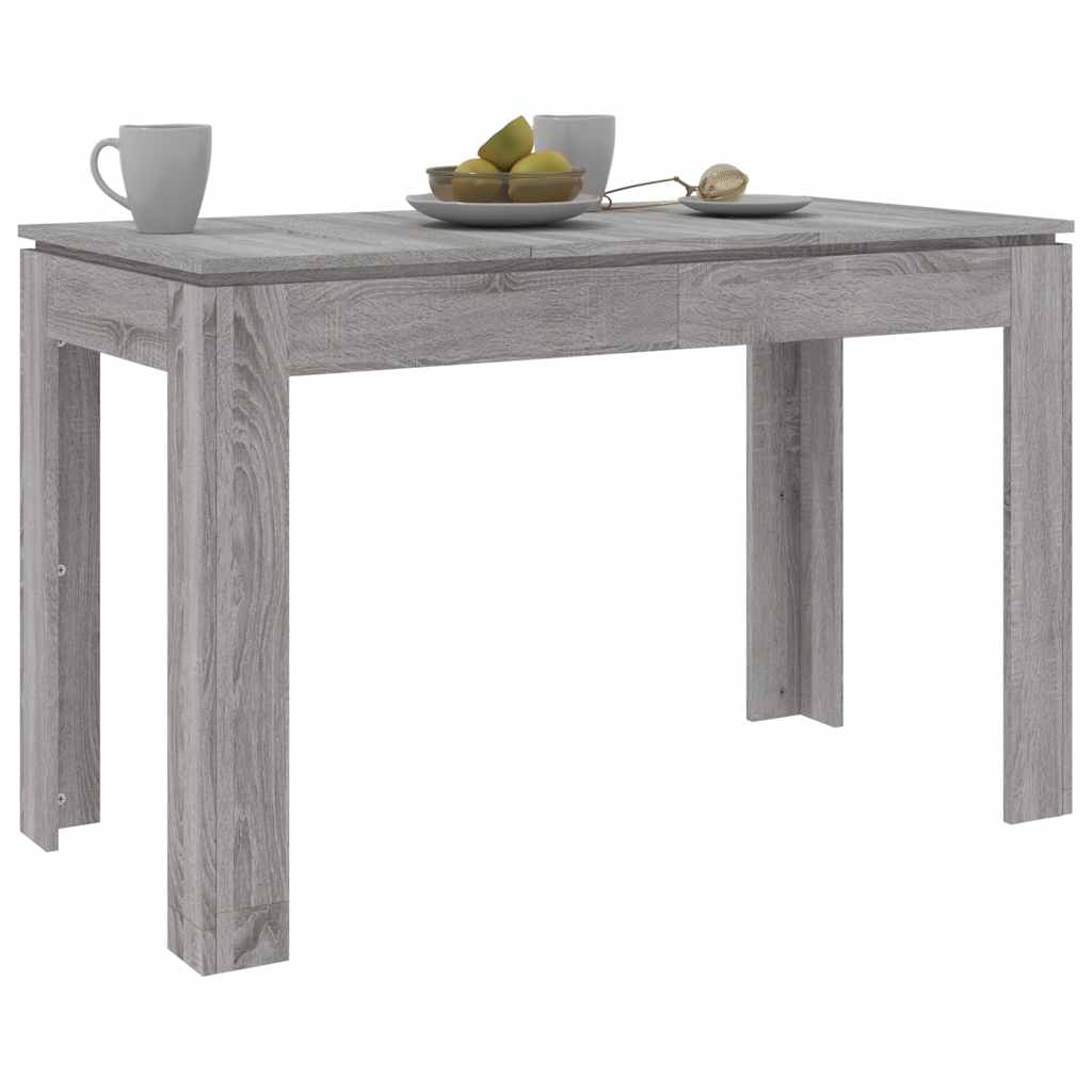 Tavolo da Pranzo Grigio Sonoma 120x60x76 cm Legno Multistrato - homemem39
