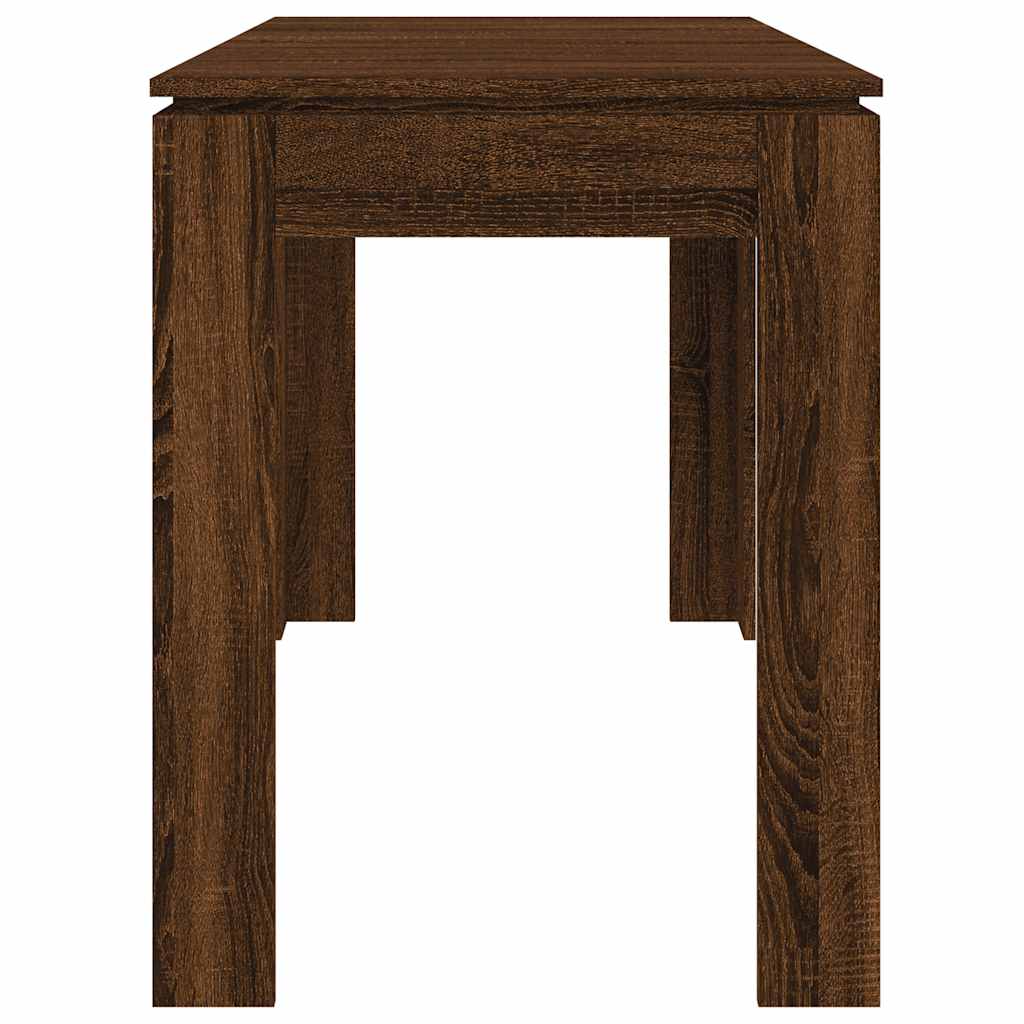 Tavolo da Pranzo Rovere Marrone 120x60x76 cm Legno Multistrato | homemem39