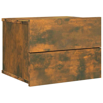 Comodini Rovere Fumo 2 pz 40x30x30 cm Legno Multistrato - homemem39