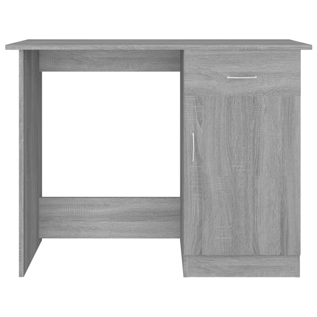 Scrivania Grigio Sonoma 100x50x76 cm in Legno Multistrato - homemem39