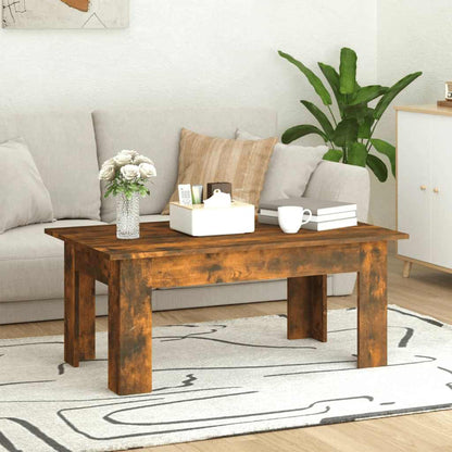 Tavolino da Salotto Rovere Fumo 100x60x42 cm Legno Multistrato | homemem39