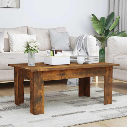 Tavolino da Salotto Rovere Fumo 100x60x42 cm Legno Multistrato | homemem39