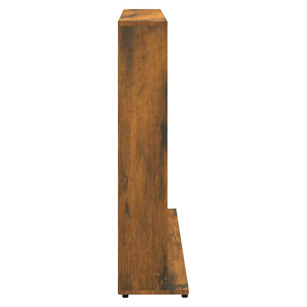 Mobile Porta CD Rovere Fumo 100x23x89,5 cm in Legno Multistrato | homemem39