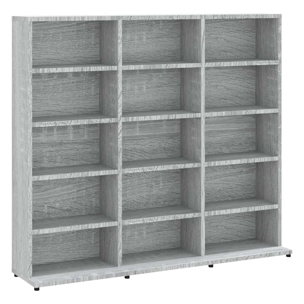 Mobile Porta CD Grigio Sonoma 100x23x89,5 cm Legno Multistrato