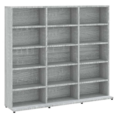 Mobile Porta CD Grigio Sonoma 100x23x89,5 cm Legno Multistrato