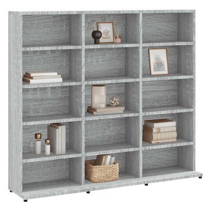 Mobile Porta CD Grigio Sonoma 100x23x89,5 cm Legno Multistrato - homemem39
