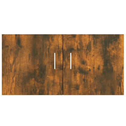 Armadietto da Parete Rovere Fumo 80x39x40 cm Legno Multistrato | homemem39