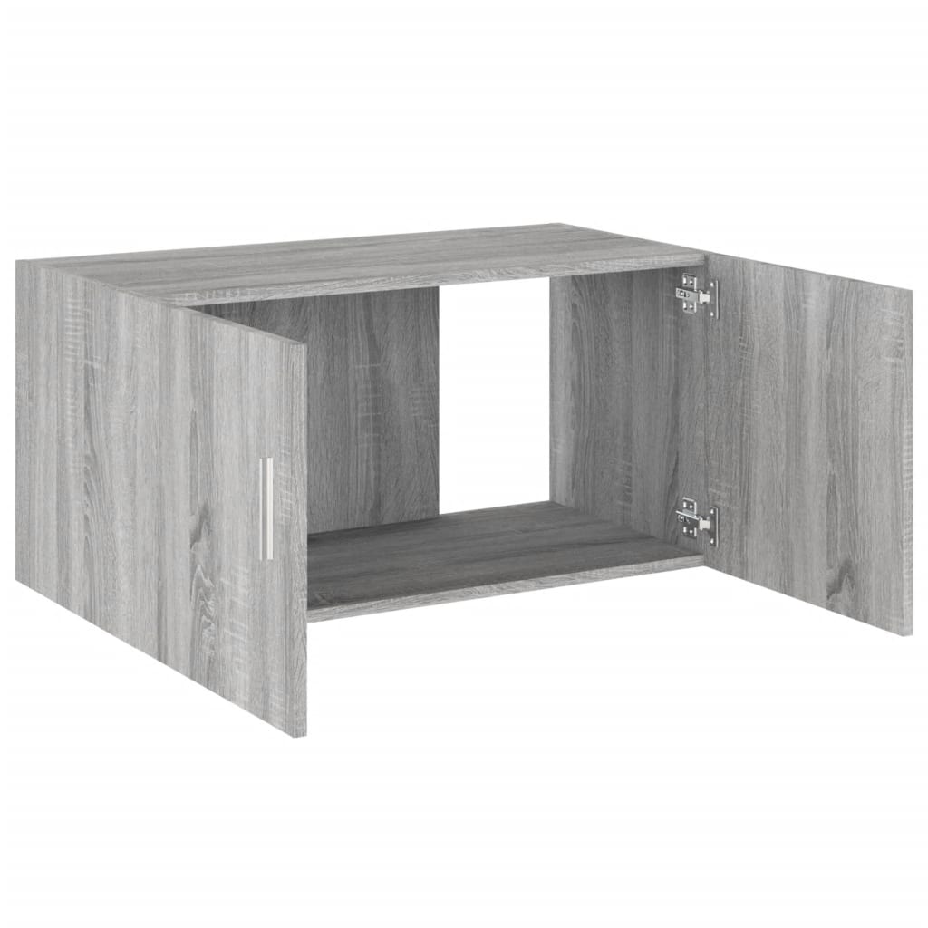 Armadietto da Parete Grigio Sonoma 80x39x40cm Legno Multistrato