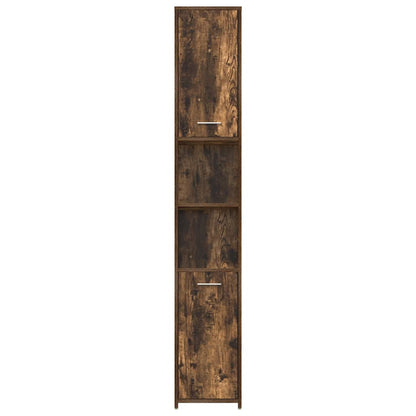 Armadietto Bagno Rovere Fumo 30x30x183,5cm Legno tecnico | homemem39