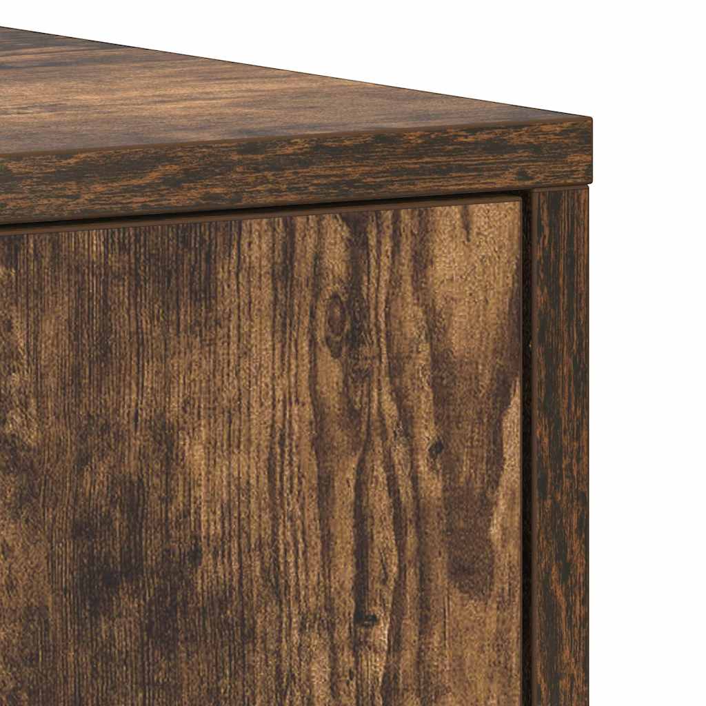 Armadietto Bagno Rovere Fumo 30x30x183,5cm Legno tecnico