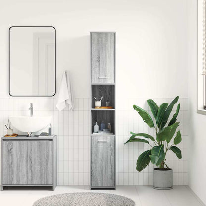 Armadietto Bagno 30x30x183,5 cm Legno tecnico