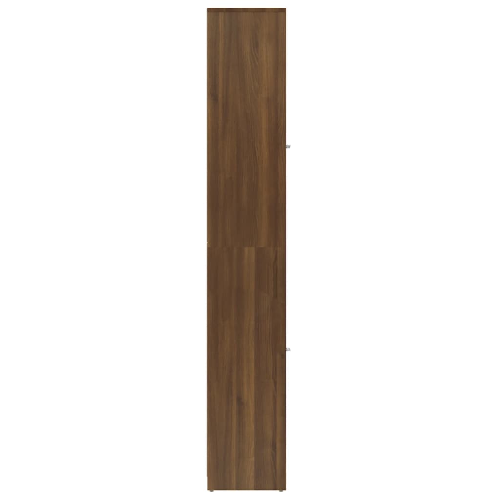 Armadietto Bagno Rovere Marrone 30x30x183,5cm Legno tecnico