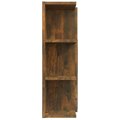 Mobile Bagno Specchio Rovere Fumo 80x20,5x64 Legno Multistrato | homemem39